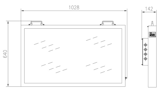 XEH127浇封本安型显示器尺寸